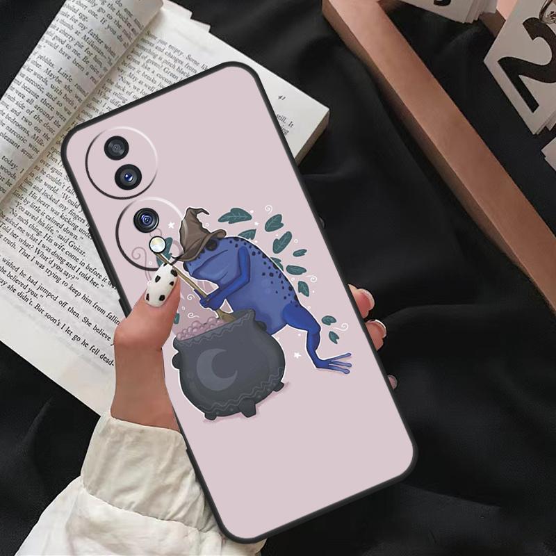 Witch Frog For Honor Magic 5 6 7 8 Pro Case For Honor 200 400 70 90 Lite X8c X8b X9a X9b X9c X9d Win RT