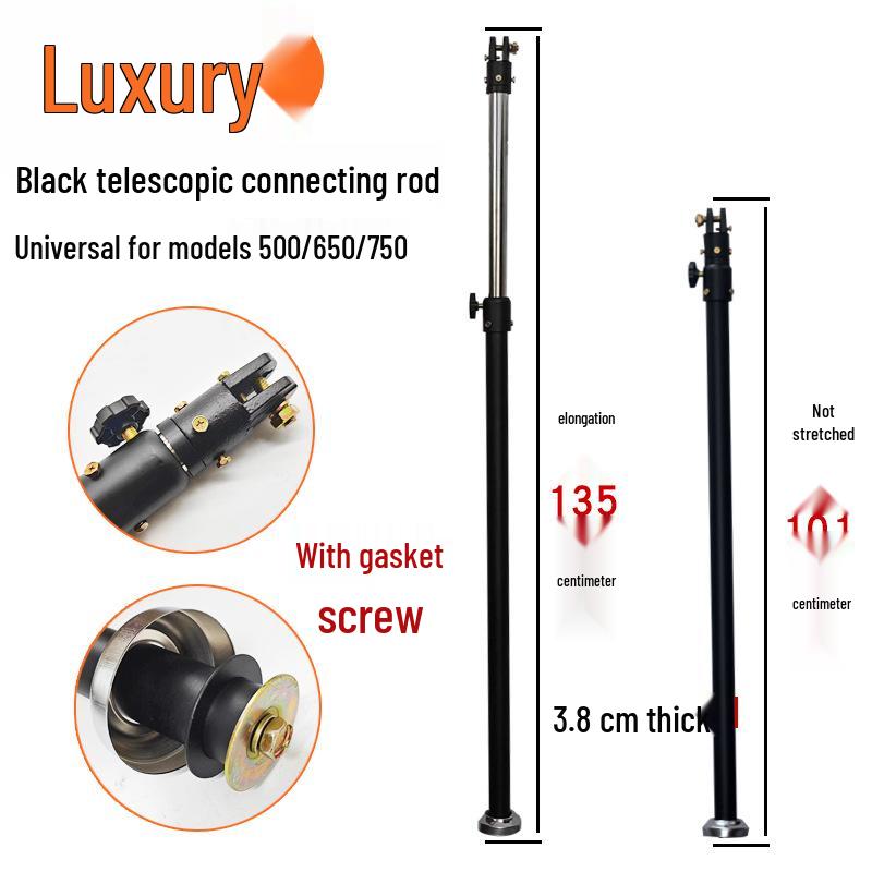 Adjustable Industrial Electric Fan Accessories: Telescopic Bracket, Universal Vertical Pole, Wall-Mount Fit, Curved Rod, Triangle Plate