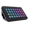 Stream Control Deck 32 LCD Keys Programmable Studio Controller Macro Keyboard for PC Live Streaming Black