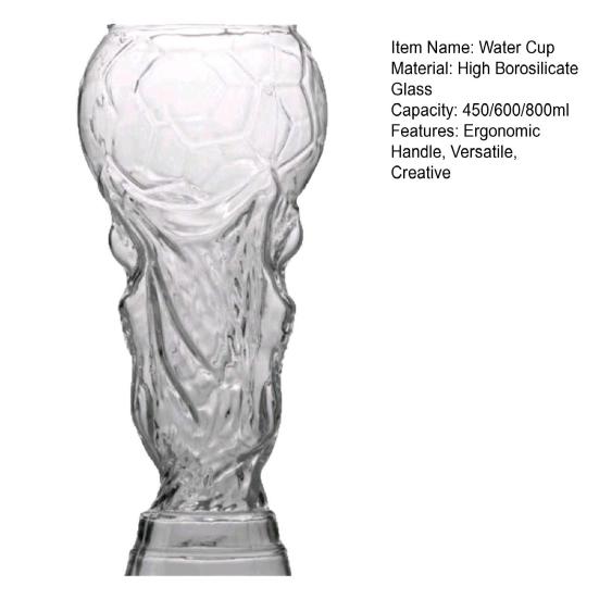 Verre à bière en forme de trophée Grande capacité Coupe du champion pour les fans de sport Mug à boire original pour fête Bar Cadeau unique pour les passionnés de football