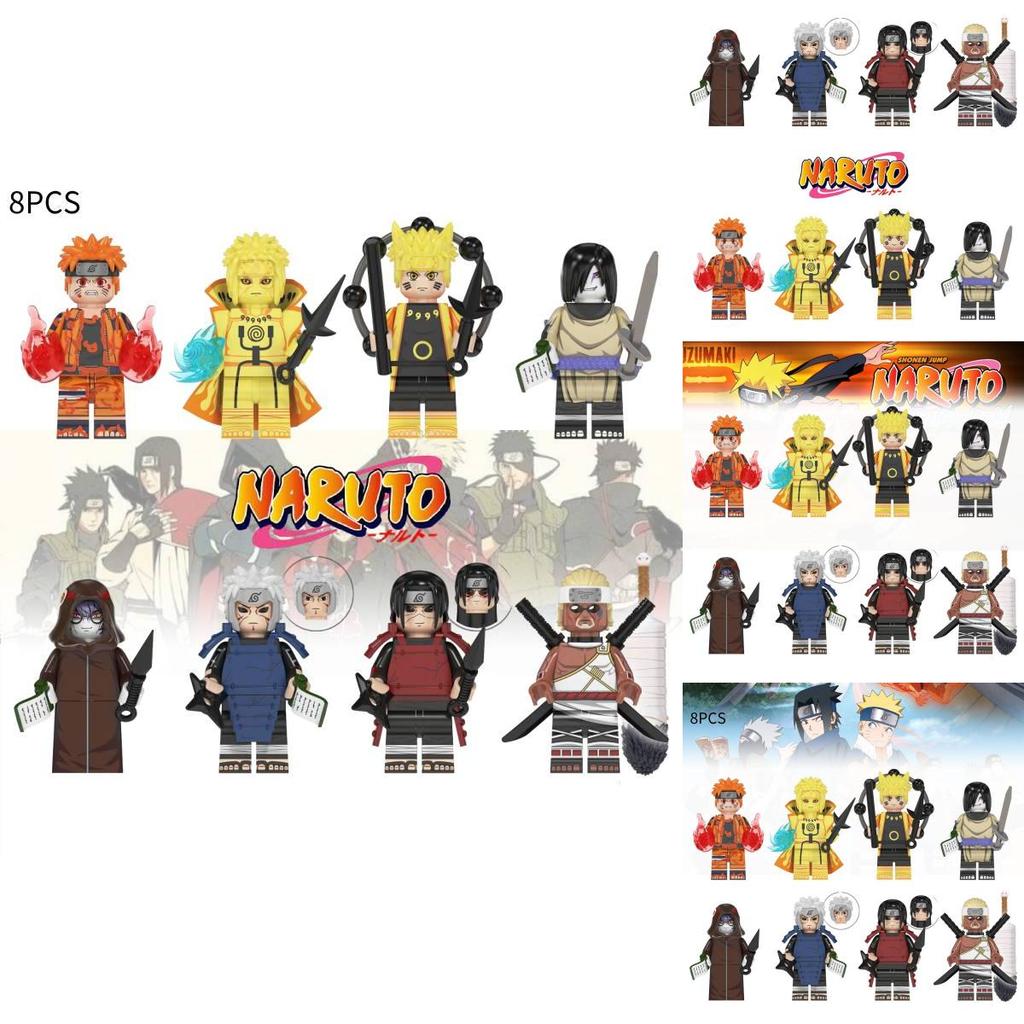 Naruto Ninja Building Blocks Toy Abs Plastic Small Granule Type 1-38 Pieces