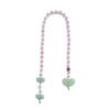 Heart Bag Charms Acrylic Texture Long Chain Featuring Colorful Beads Perfect for Women Gifts Present Fashion Accessories