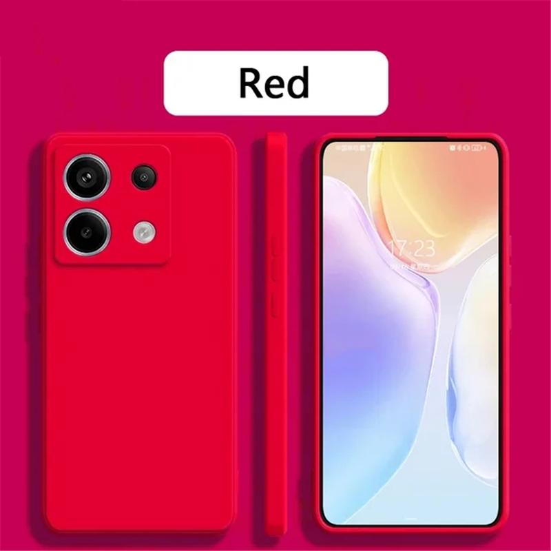 Candy Color měkké tekuté silikonové pouzdro na telefon Xiaomi Redmi Note 13 Pro Plus 13C K70E Poco X6 Pro 4G 5G Nárazuvzdorný objektiv Ochrana fotoaparátu TPU kryt