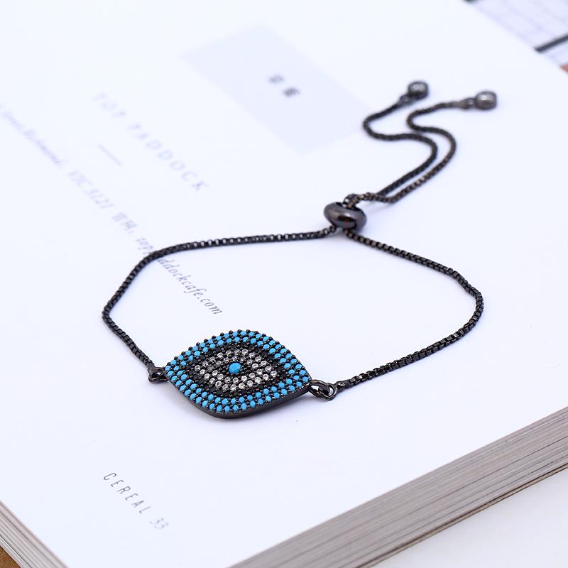 High-Grade Turkish Blue Eye Micro-Inlaid Hand Jewelry Bracelet
