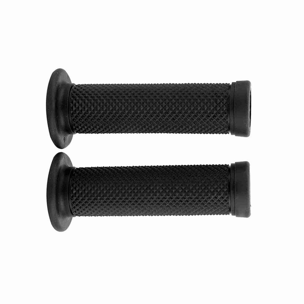 2Pcs 22mm Universal Vintage Motorcycle Handlebar Grips Star Decor Handle Bar Ends(Black)
