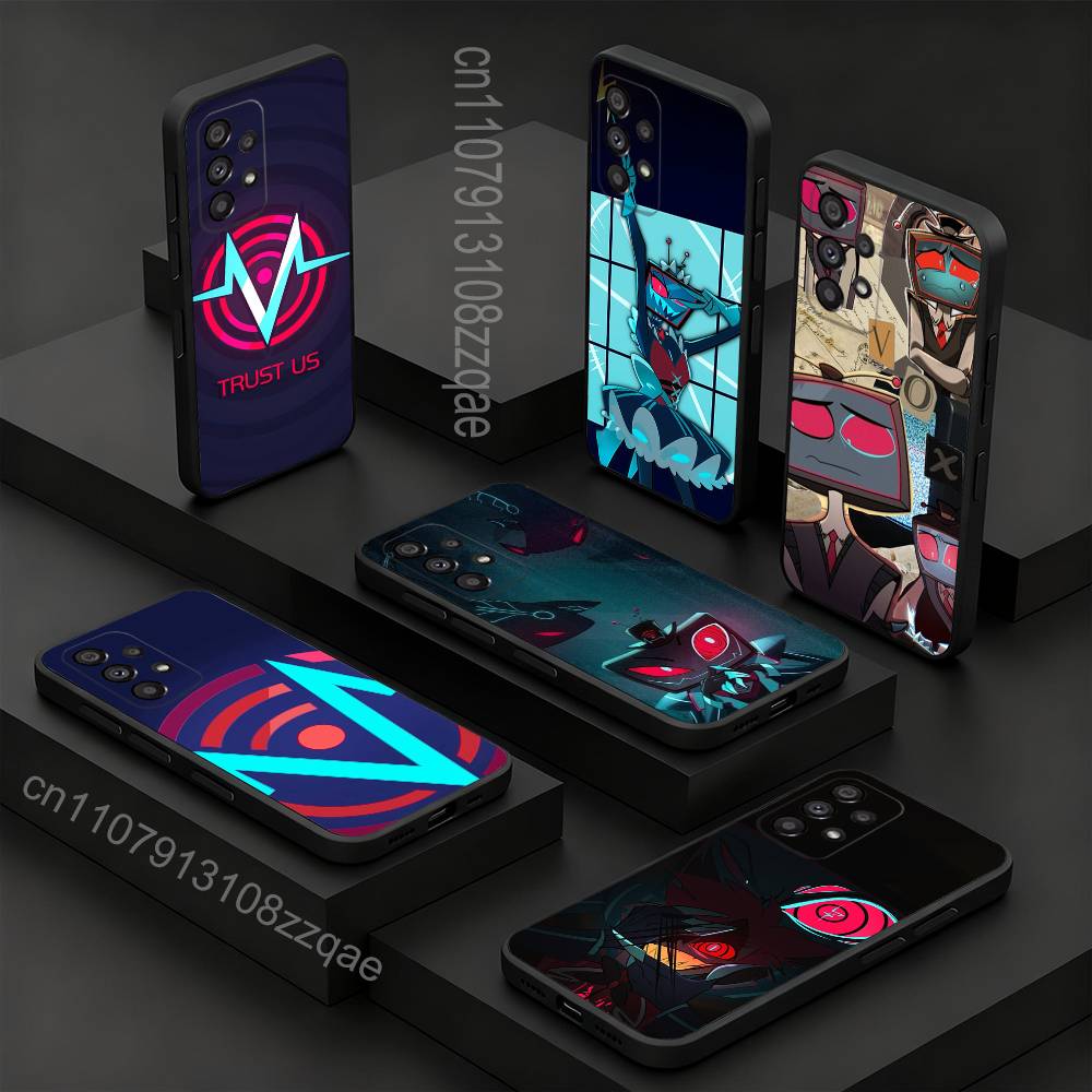 H-Hazbin V-Vox Trust Us Phone Case For Samsung S 9,10,21,30,22,23,24,25,26,Ultra,Plus,Lite,FE,4,5G Black Soft Case