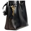 Coach Brooklyn 28 Logo Leather Tote Bag Women Tote Bags Black Brown CBH44-LHPMZ