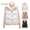 Women Winter Coat with Zipper Pockets Zip-up Closure Padded Turn-down Collar Sleeveless Solid Color Outdoor Leisure Sports Down Waistcoat