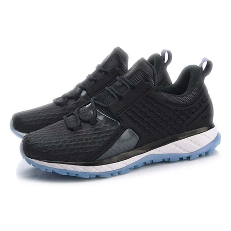 Li Ning Cloud Shield 2018 Water repellent Cushioning Rebound Cushioning Rebound Low top Running Shoes Women's Black ARHN094-7