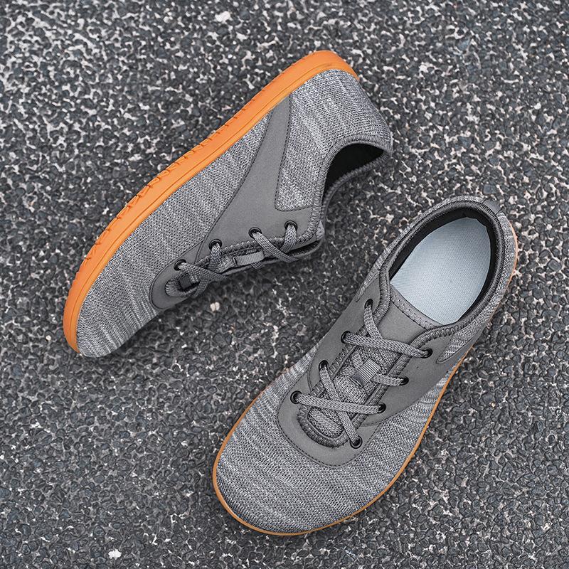 Fattened Wide Last Barefoot Men's Wide Head Fly-woven Sports Shoes Hiking Four-season Shoes Outdoor Walking Shoes