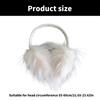 Bowknot Plush Ear Muffs for Cold Weather Fashion Ear Protective Ear Warmers Thick Furry Ear Muff for Women Skiing Hiking