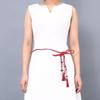 Chinese Style Knot Decorated Waistband Braided Belt Waist Chain Tassles Belts Waist Rope