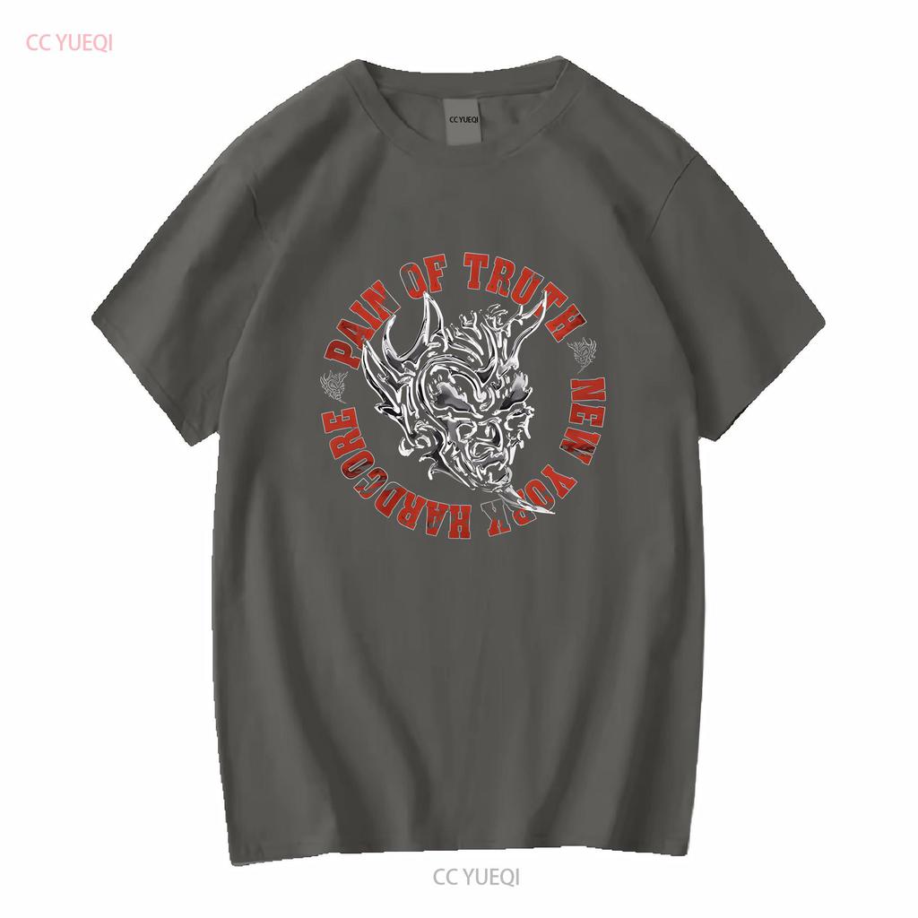 Pain of Truth New York Hardcore Band T Shirt long or short sleeves vintage Washed designer clothes Breathable Versatile
