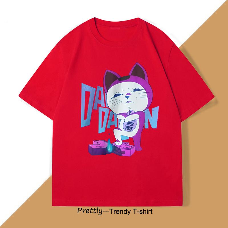 

Dandadan Turbo Granny Cat Tshirt for Men Women Harajuku Summer Cotton Short Sleeve O Neck Tees Unisex Funny Loose Mens Clothes S