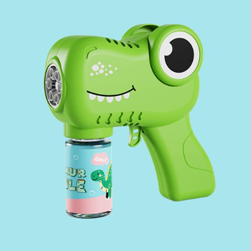Kids Angel Dinosaur Bubble Gun Automatic Bubble Machine Electric Bubble Blower For Children Outdoor Summer Party Birthday Gift