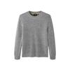 Seven Wolves Men's Striped Pure Wool Crew Neck Sweater