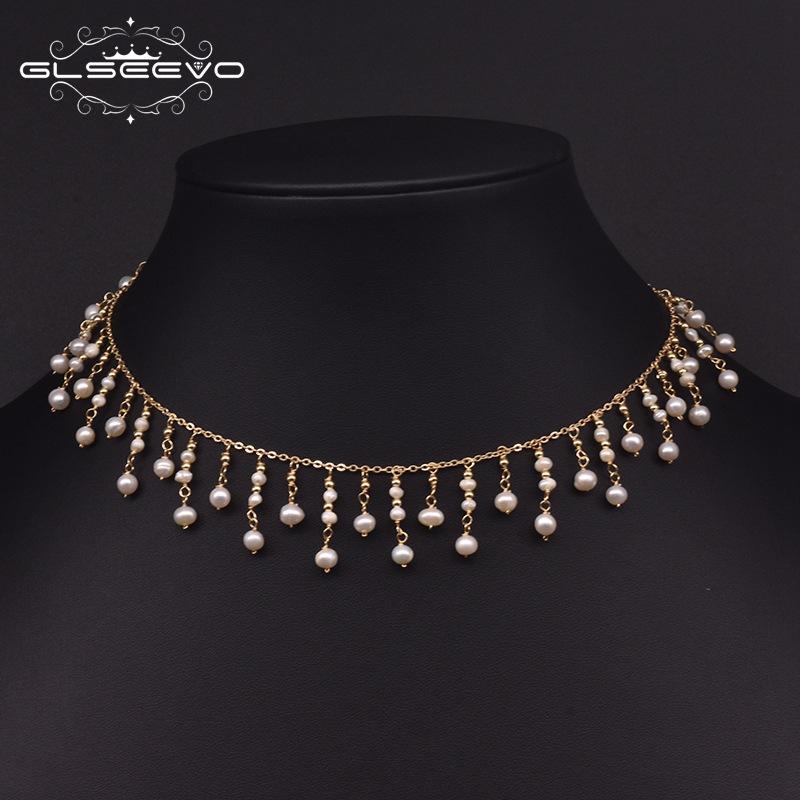 Natural Freshwater Pearl Necklace Women Versatile French Vintage Fashion Light Luxury Elegant Temperament Sweater Chain Pearl