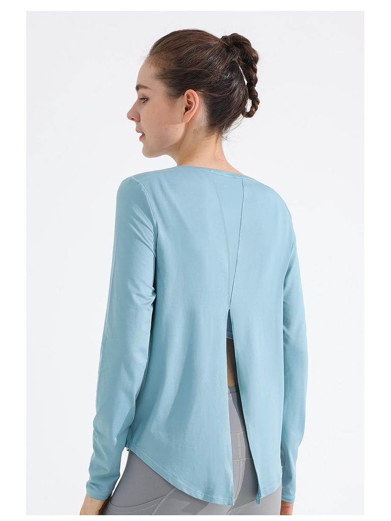 Spring/Summer Women's Quick-Dry Yoga Long Sleeve Cloud-Feel Top