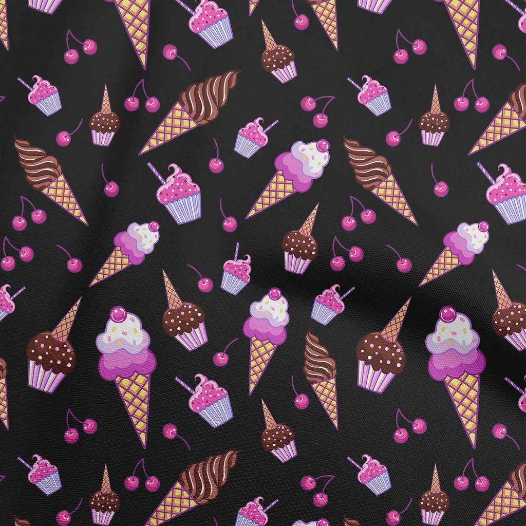 oneOone Cotton Flex Light Blue Fabric Kawai Craft Projects Decor Fabric Printed By The Yard 40 Inch