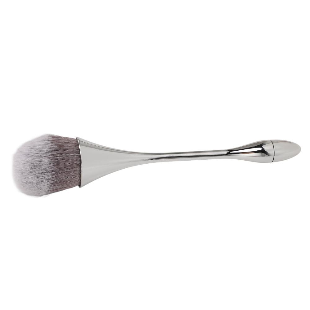 2pcs Soft Bristles Nail Art Powder Brush Ergonomic Handle Powder Remover Brush  For Manicure Use