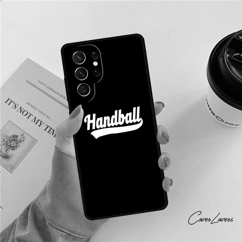 Peace Love and Handball phone case For Samsung Galaxy S24 S25 S23 S22 Ultra Note 10 20 Plus S20 S21 FE Cover