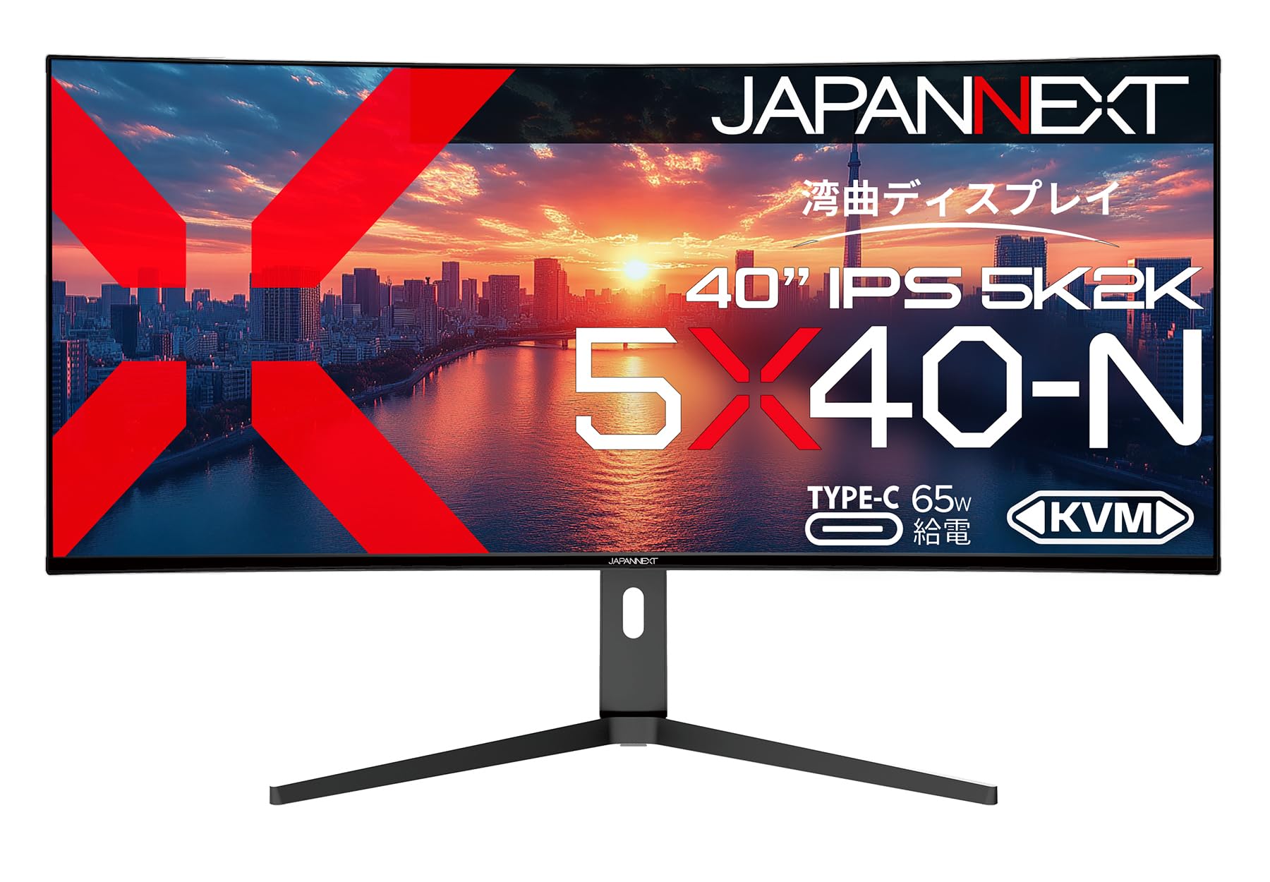 

JAPANNEXT 40-inch IPS panel equipped with 5K2K (5120x2160) resolution ultra-wide curved LCD monitor JN-5X40-N HDMI DP USB Type-C (maximum 65W power