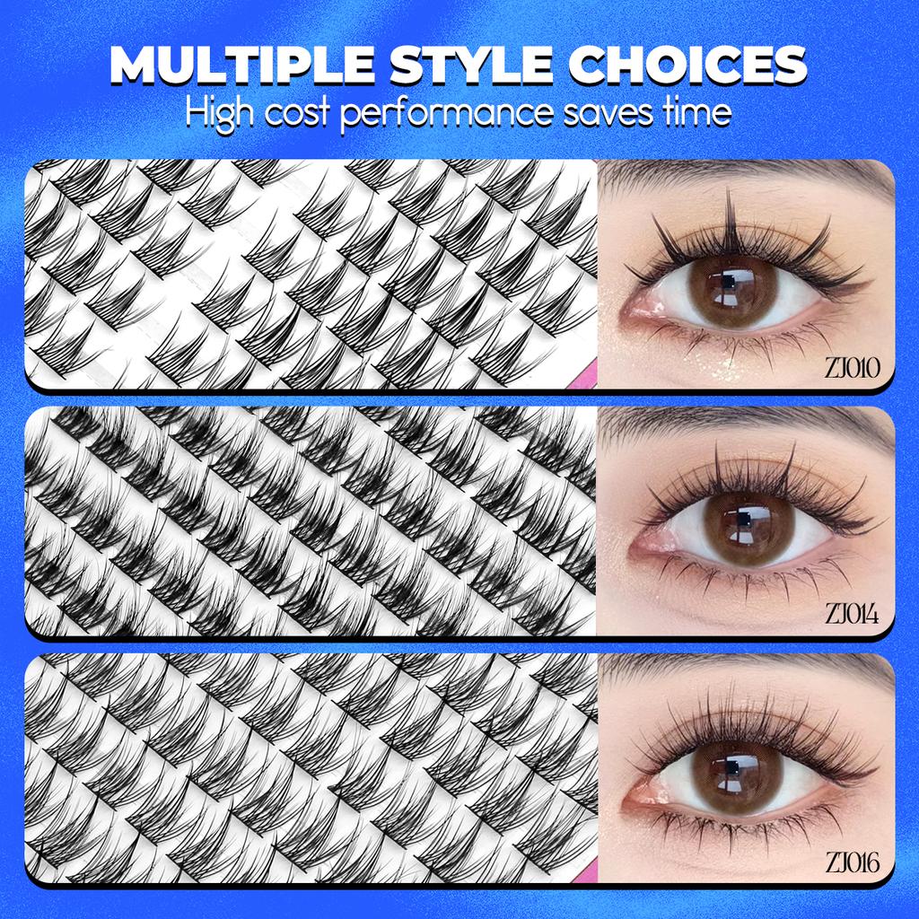 DIY Clusters False Eyelashes Clusters Extensions Individual Lashes Cluster Natural Segmented Eyelashes Bundles