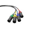 4 Channel XLR to RJ45 Sound Extender Cable Stage Metal Case 100m 328ft Transmission Balanced Signal Professional for
