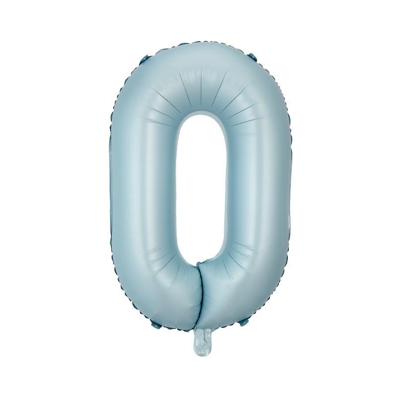 32" Medium Number Aluminum Foil Balloon for Children's Birthday Party Decorations