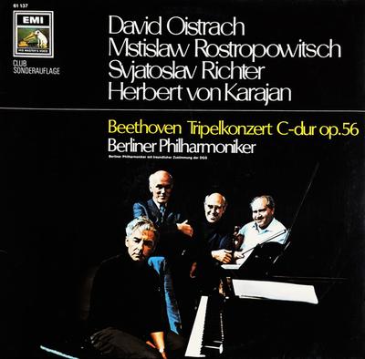 LP Record DAVID OISTRACH, MSTISLAV ROSTROPOVI - Tripelkonzert C-dur Op.56 61137 His Master's Vo Germany Classical Used