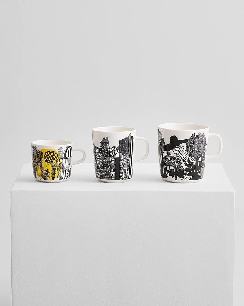 Marimekko Marimekko SIIRTOLAPUUTARHA Mug White X Black 250ml 63297 195 63297 195 [Item]