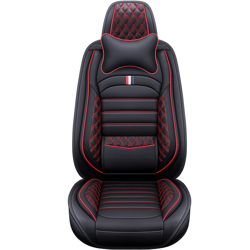 Full Set Car Seat PU Leather Car Seat Covers Breathable and Waterproof Faux LeatherAutomotive Seat Covers for Cars