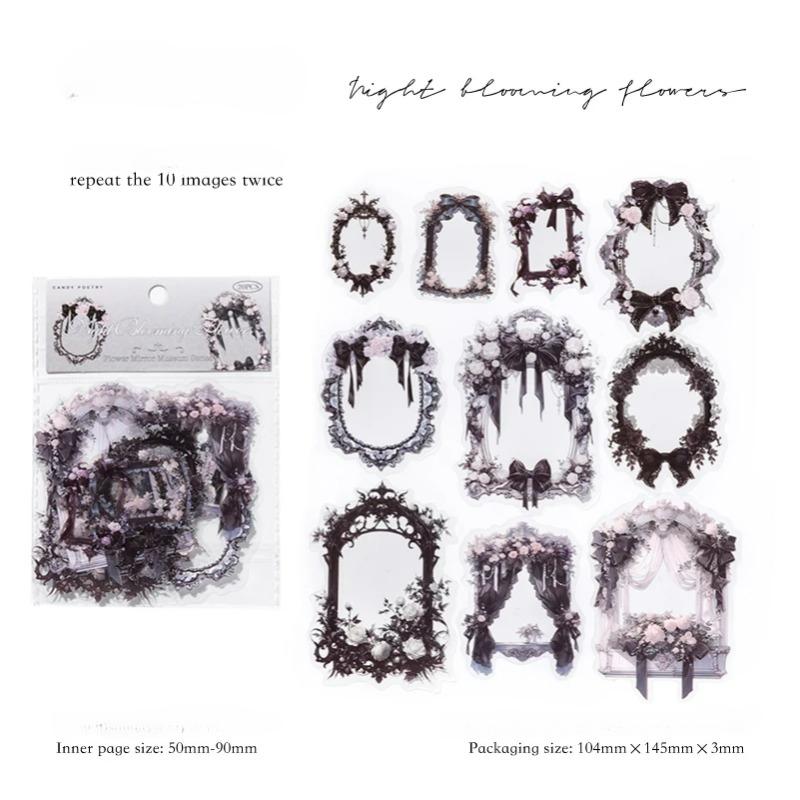 

20 шт./упаковка Цветочные наклейки-бордюры Эстетические наклейки Декоративный ежедневник Альбом Материалы для скрапбукинга Ненужные принадлежности для журналов