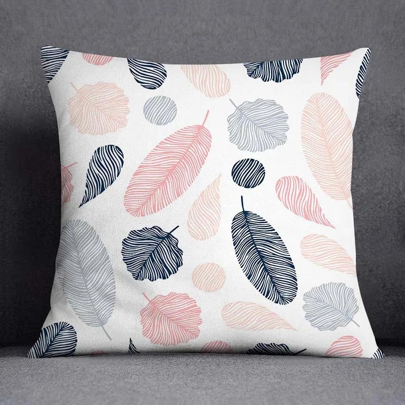 Juste De Coussin Carrée À Motif Papillon, Taie D'oreiller, Série Rose, Décoration De Bureau À Domicile