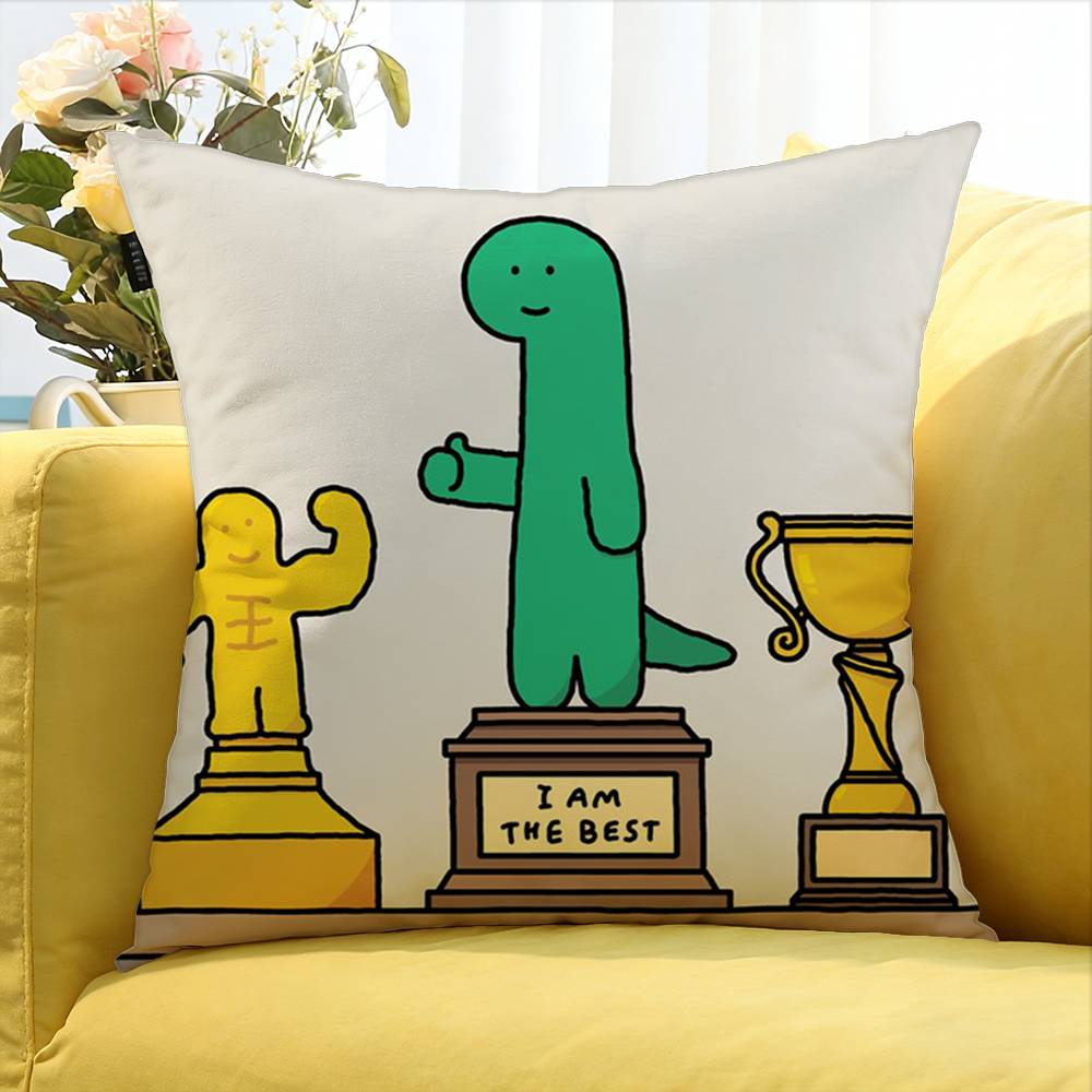 Cartoon JJoguman SStudio Various Sizes Square Pillow Case For Car Home Bedchamber Decor