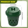 Compost Bin 12L Easy to Clean Composting Container for Garden Beds Farmhouse Green
