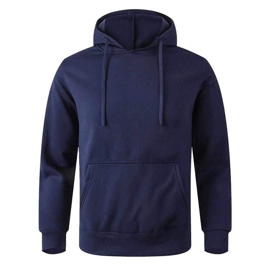 

Men s Soft Loose - Fit Fleece Pullover Hooded Sweatshirt With Pockets For Cold Days 3XL