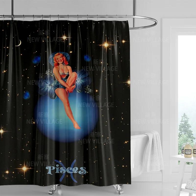 Perdea de duș graffiti geometric abstractă vânt minimal nordic țesătură impermeabilă perdea de baie perdea de duș 180x200