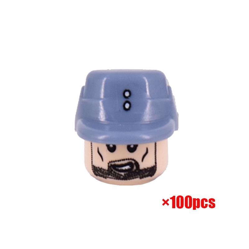 100PCS World War II Military Mini Figures Set - WW2 Eight Nations Soldiers Building Blocks - DIY Army Battle Scene Educational Toys