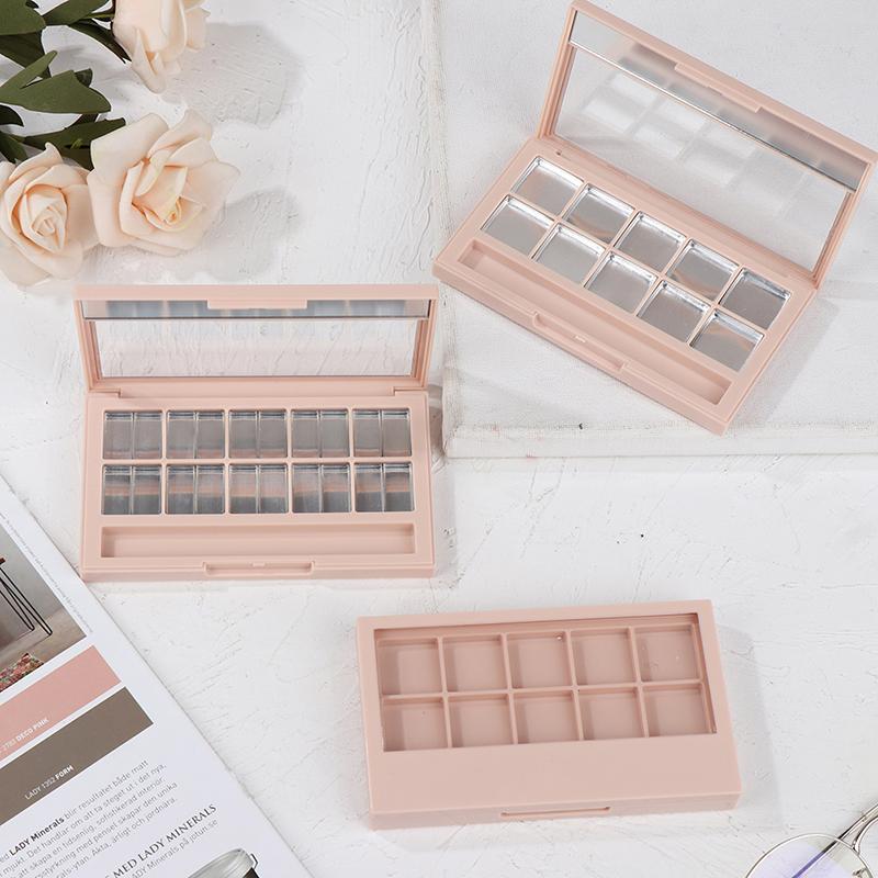 Makeup Dispensing Box Empty Highlighter Shimmer Eyes Cosmetics Palette Eyeshadow Case Blusher DIY Makeup Box Refillable Storage