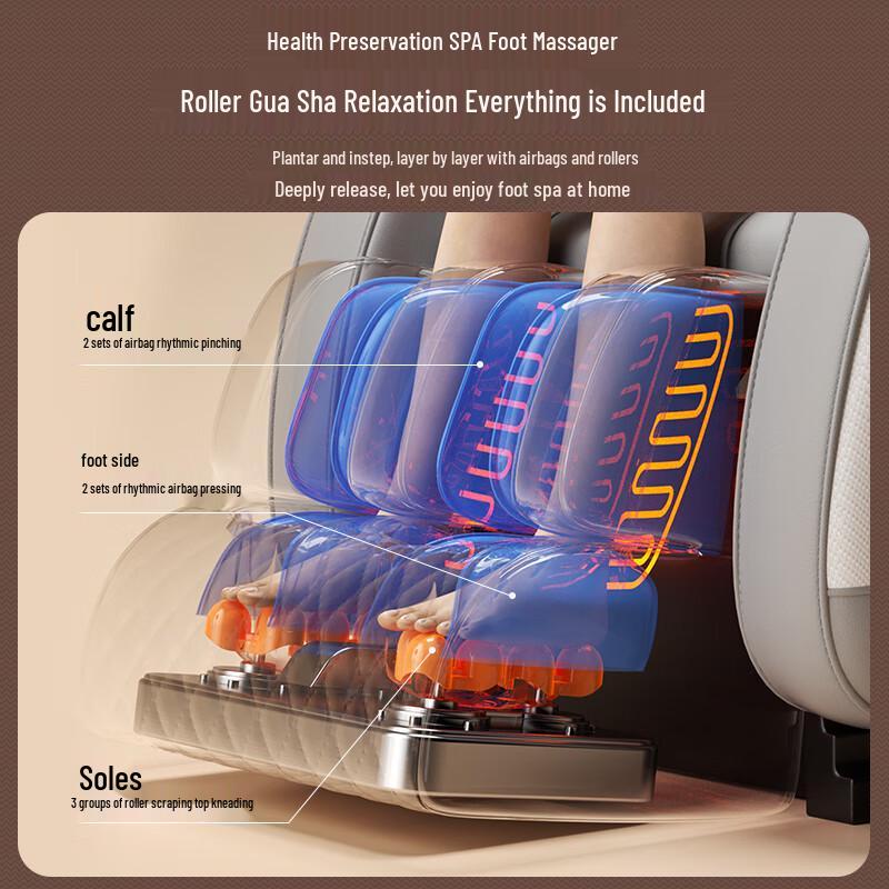 Fully Automatic Intelligent Full Body Massage Chair for Home Use