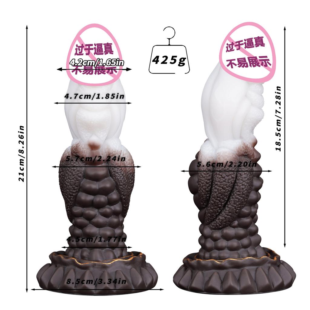 Alien Dildo Liquid Silicone Anal Plug Toy SM Unisex Particle Bead Masturbator