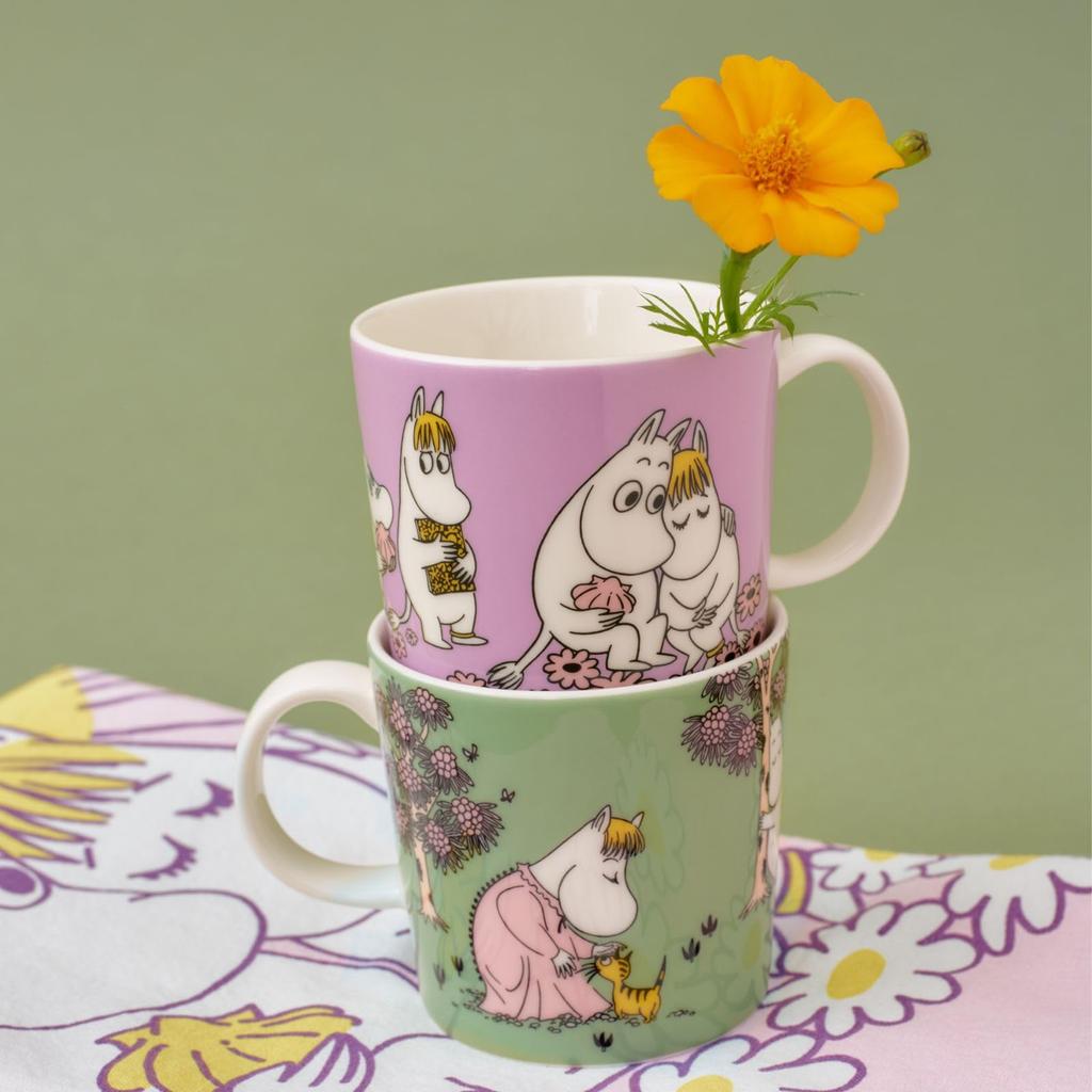 Moomin Arabia Classic Purple 280ml Capacity [Official Import] Mug, Sweethearts, & Pink, Approx.