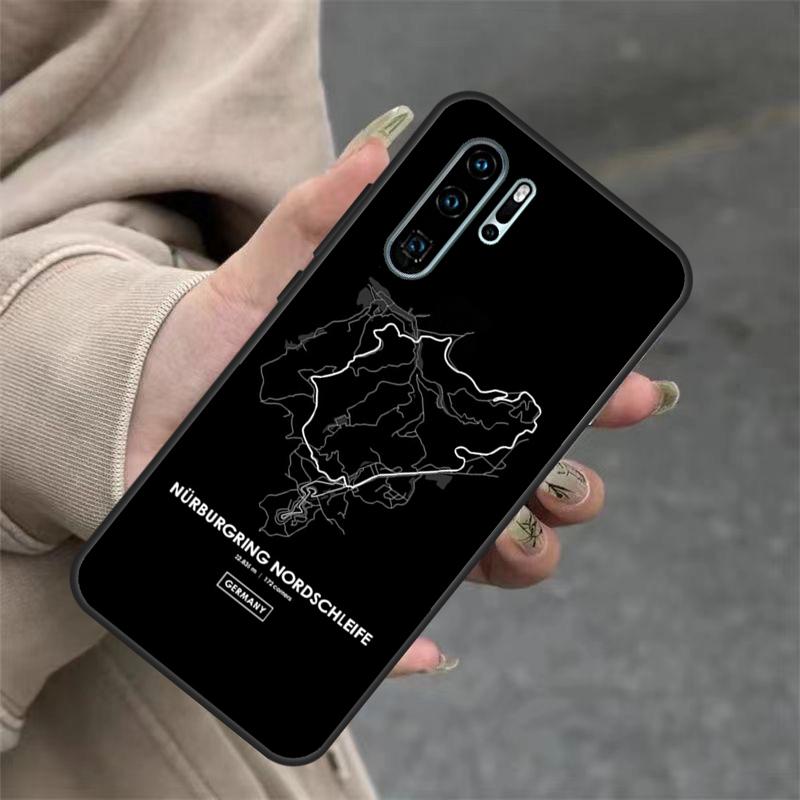 Nurburgring F1 Circuit Case For Huawei P40 Lite P20 P30 Nova 11 Pro 9 10 SE 3i 7i 11i 5T Y60 Y61 Y70 Y90 Y91 Cover