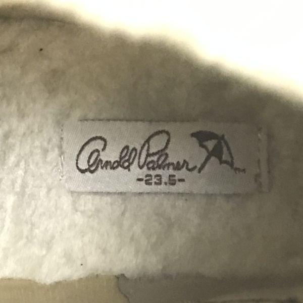 Arnold Palmer Mouton-Style Boots Gray Size 23.5cm Boa Lining Inside(USED)