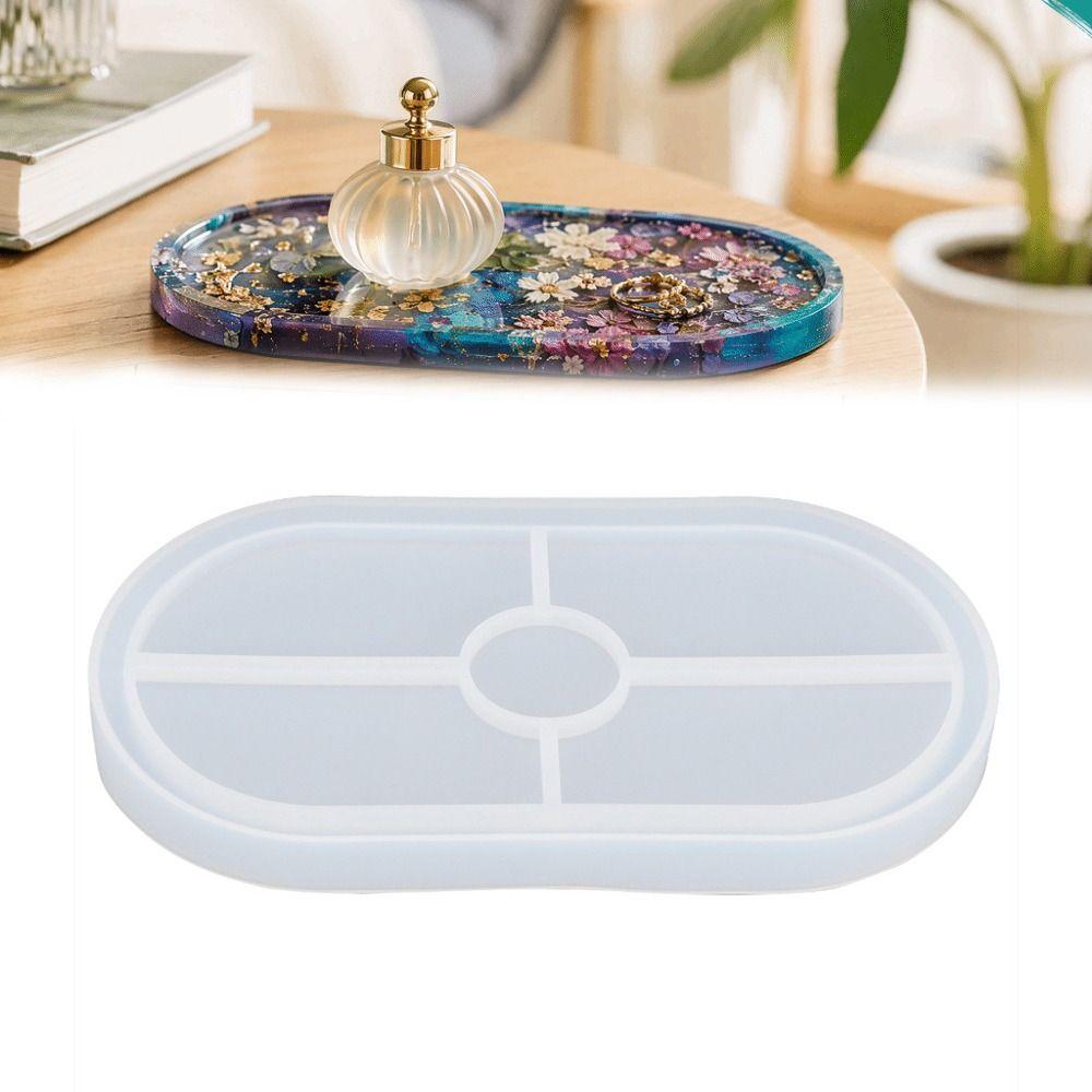 Silicone Silicone Tray Mold Raised Rim Epoxy Resin Mold High Quality Cake Mold  DIY Crafts