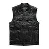 Casual Harley Vest Son of Chaos Leather Locomotive Vest Men's and Women's Fattened Plus Size Tip Pocket Cowhide Vest