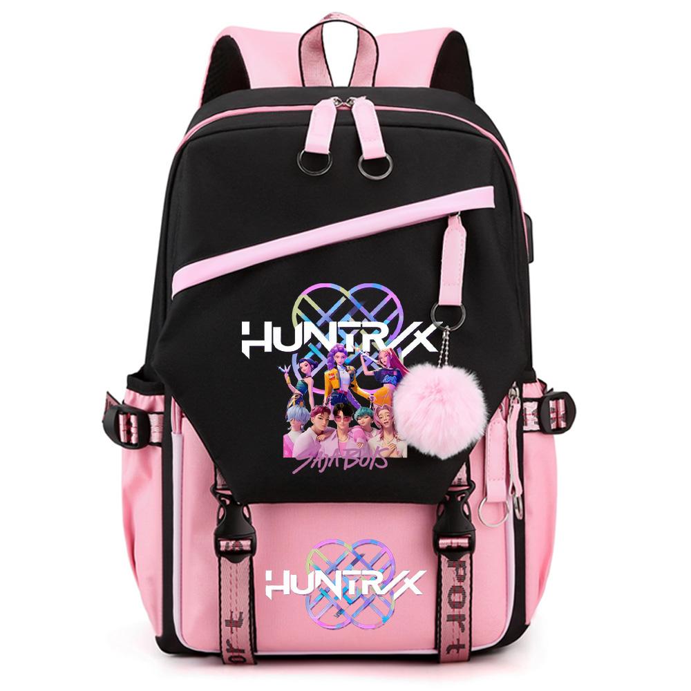 Uroczy plecak Kpop Demon Hunters z nadrukiem o dużej pojemności dla nastolatka, studenta, dziewczyny, chłopca, tornister, plecak na książki, prezent dla dziecka, kobiety, wodoodporna torba podróżna Mochila