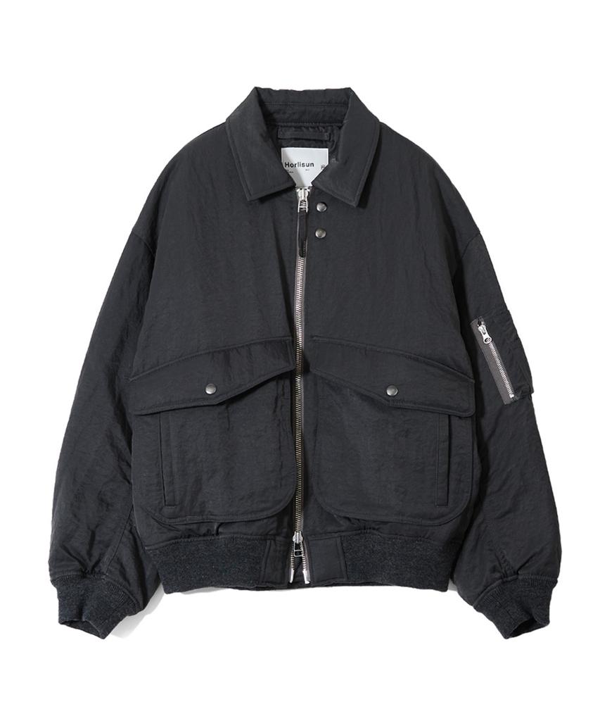 HORLISUN Airborne Nylon Padding Jacket Charcoal