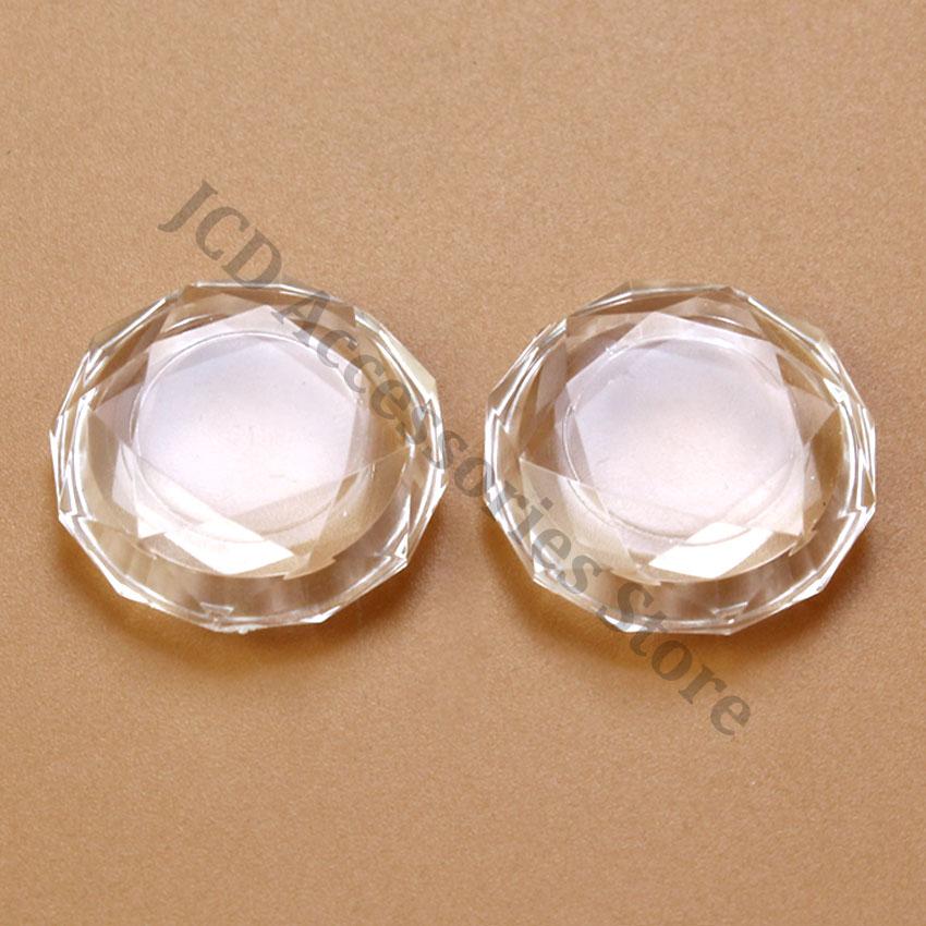 

JCD 2pcs For Switch NS Lite Game Controller Crystal Handle Joystick Thumb Grip Caps Diamond Thumbsticks Rocker Cover чистый